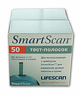 тест полоски для гюкометра SmartScan